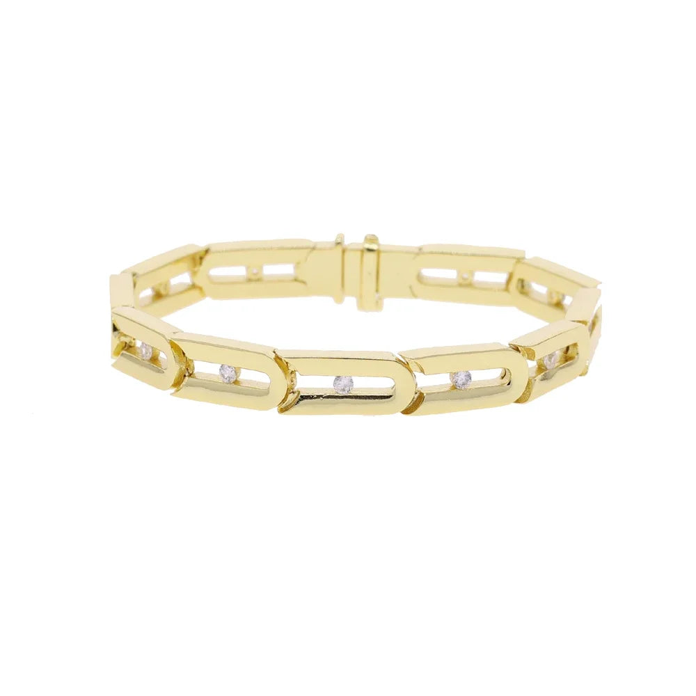 Geometric Paperclip Bracelet