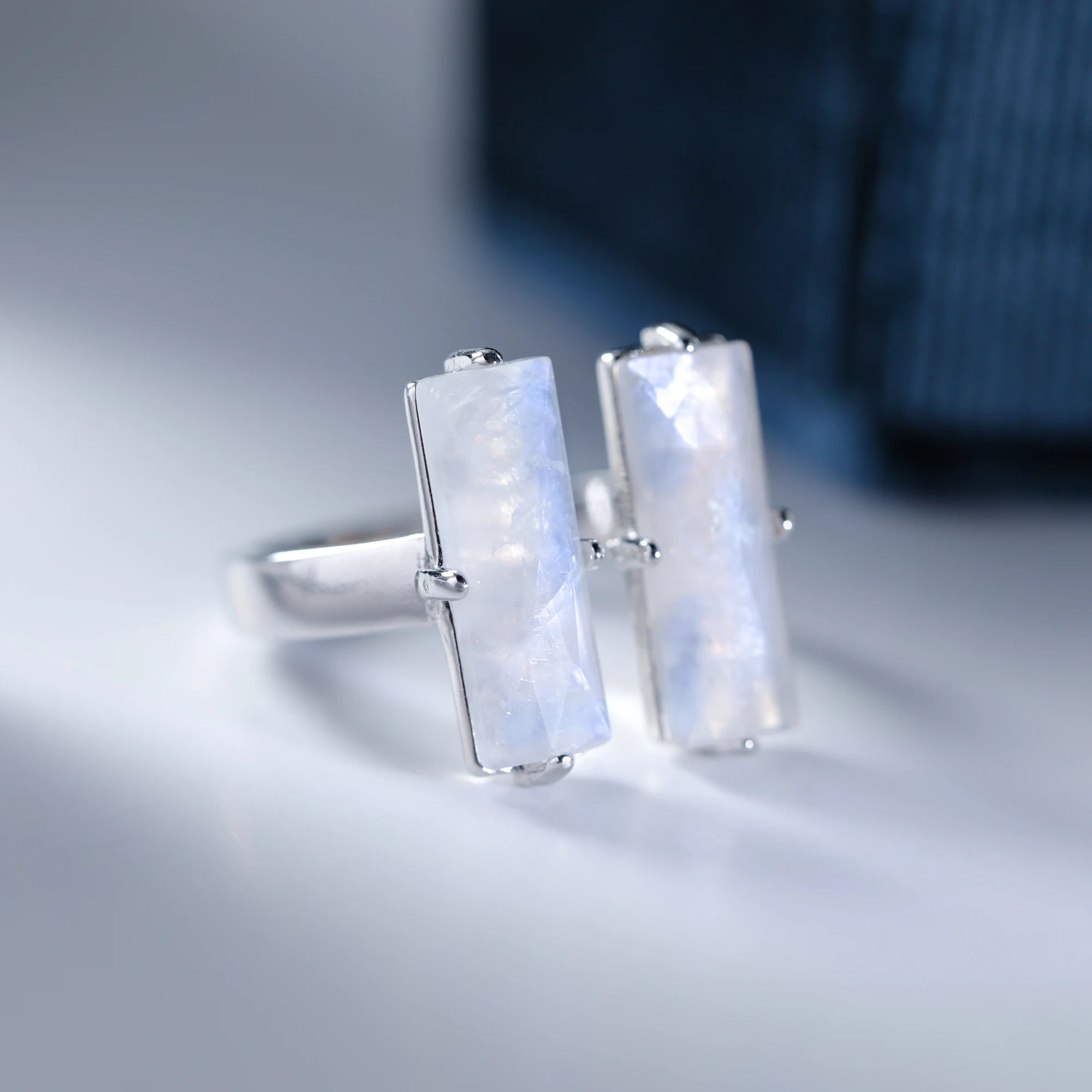 Moonstone Engagement Ring