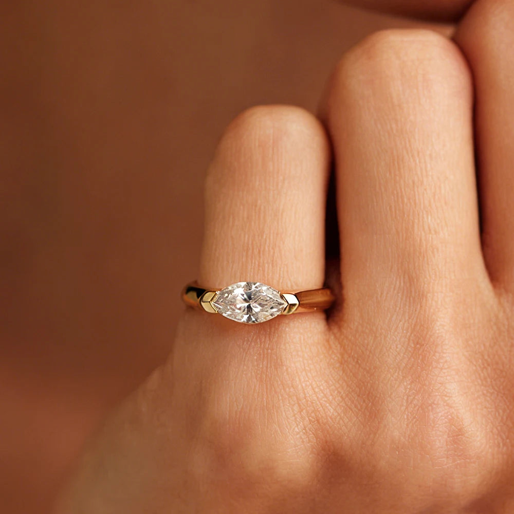 Marquise Solitaire Ring