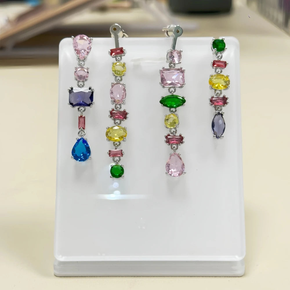 Colorful Crystal Choker Set