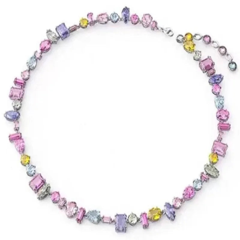 Colorful Crystal Choker Set