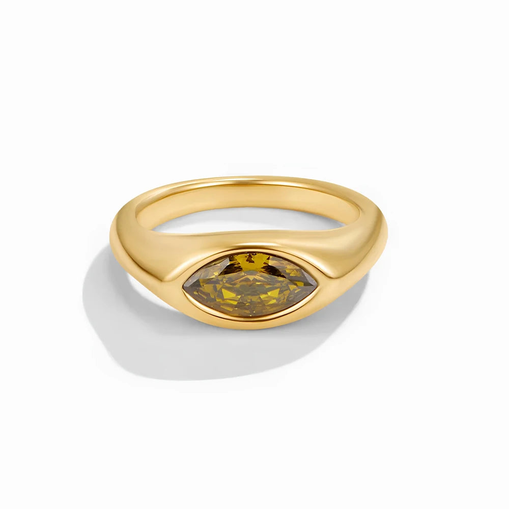 Titanium Marquise Ring