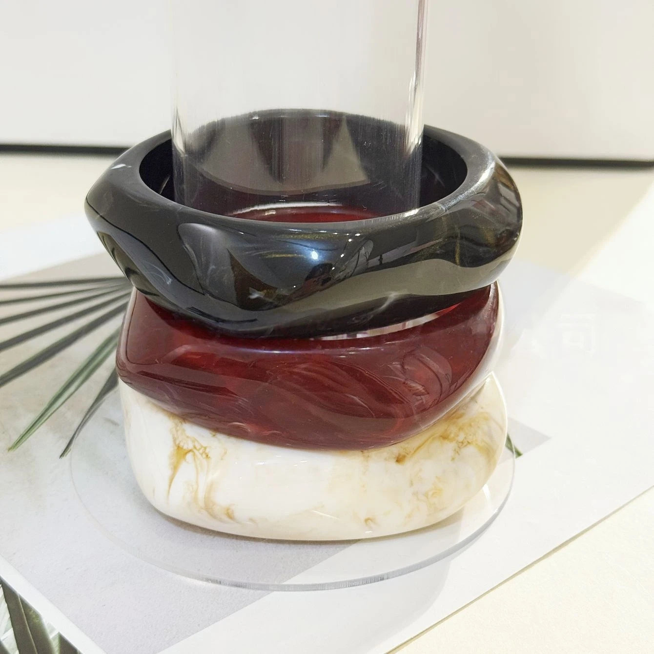 Acrylic Chunky Bangle Set