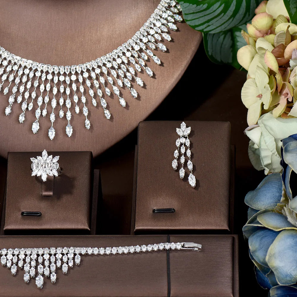 Bridal Tassel Necklace Set