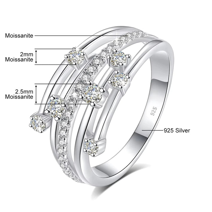 Moissanite Eternity Band