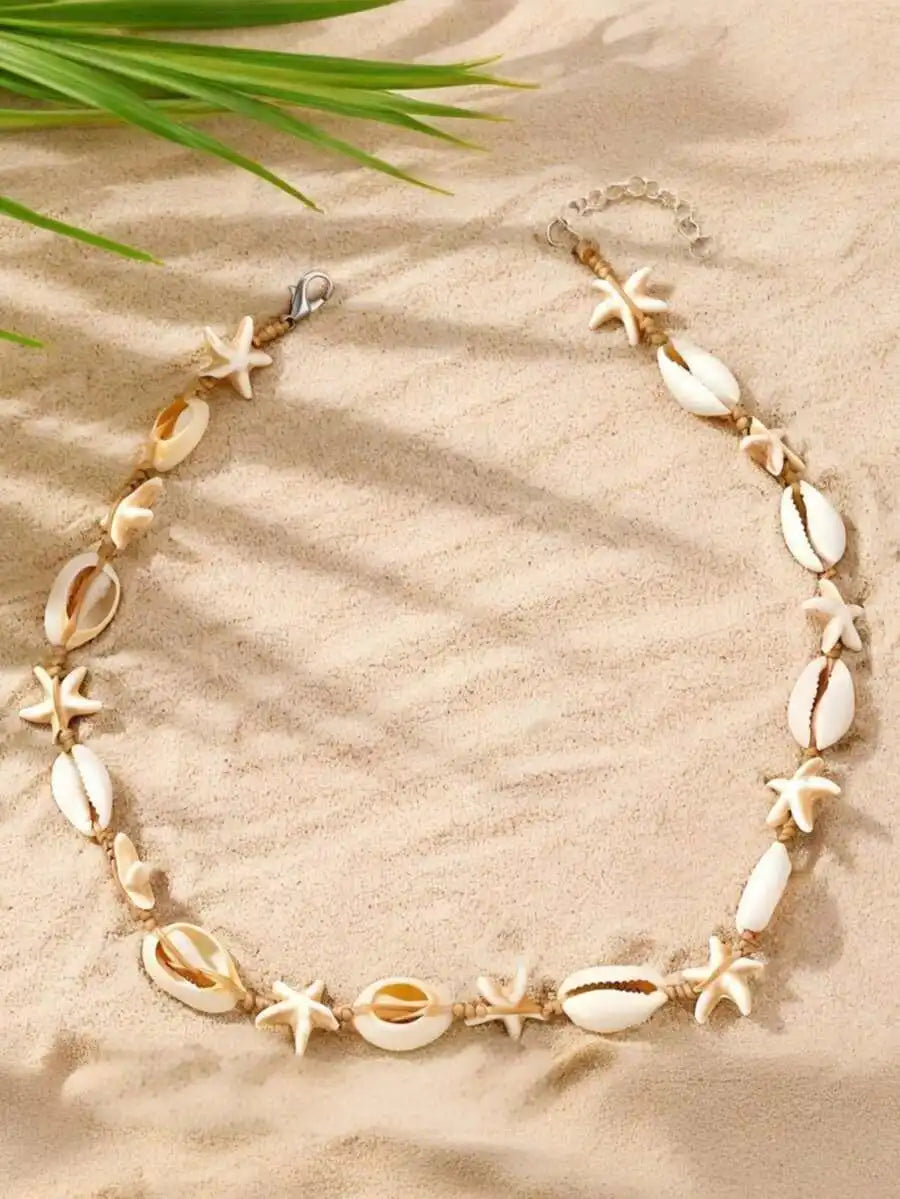 Shell Starfish Necklace Set