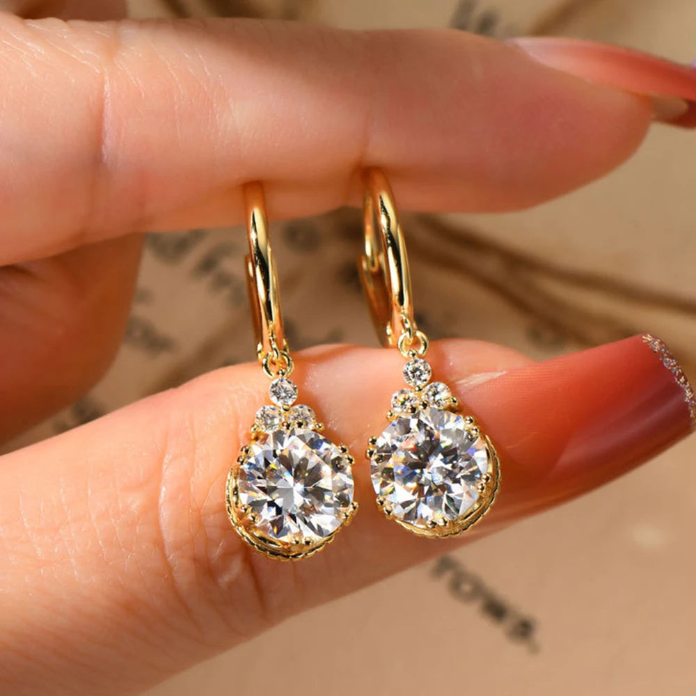 Sparkling Moissanite Earrings
