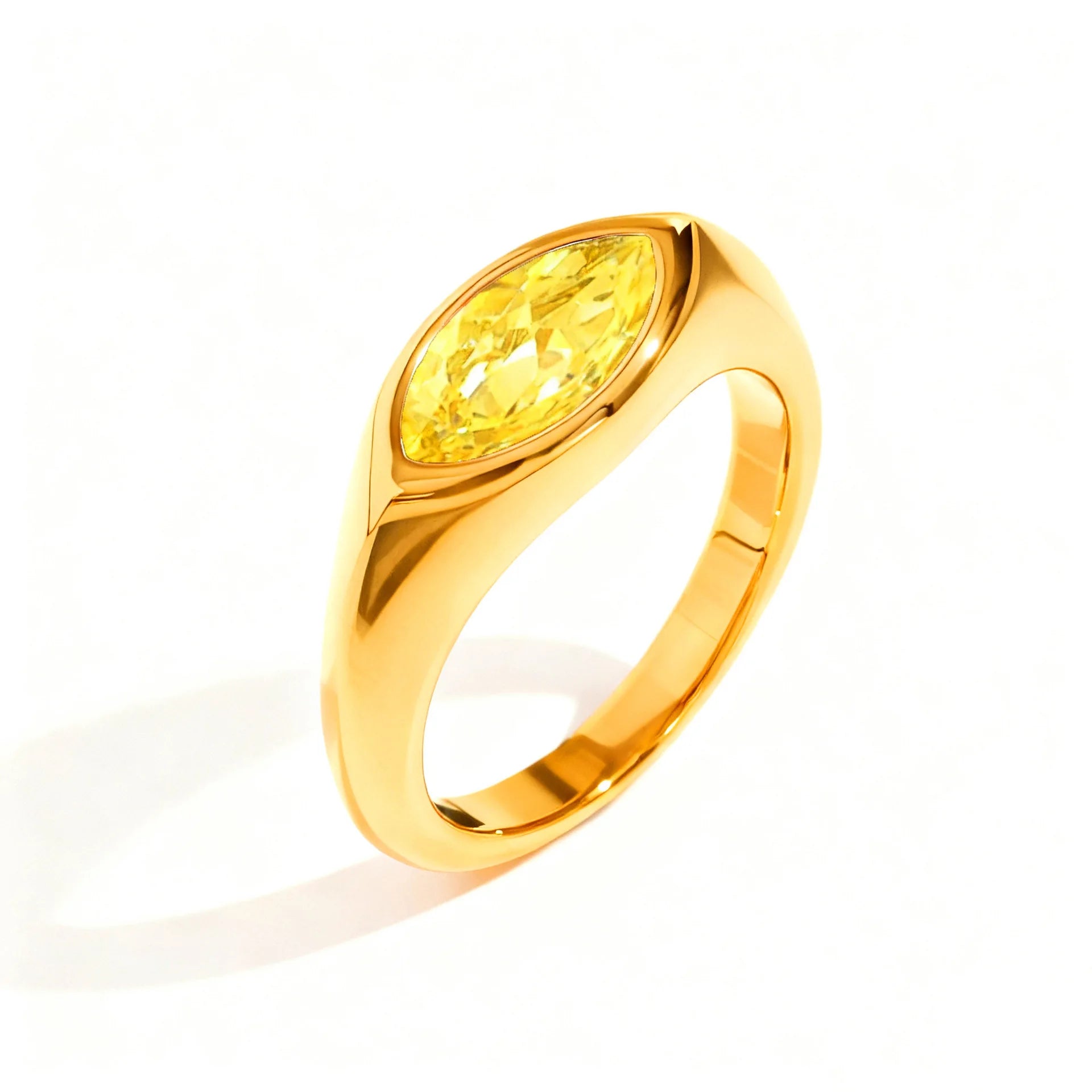 Titanium Marquise Ring