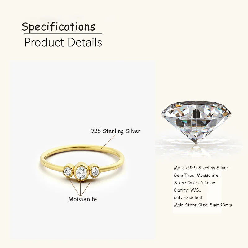 Round Moissanite Ring