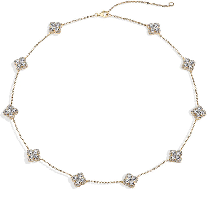 Flower Clover Necklace
