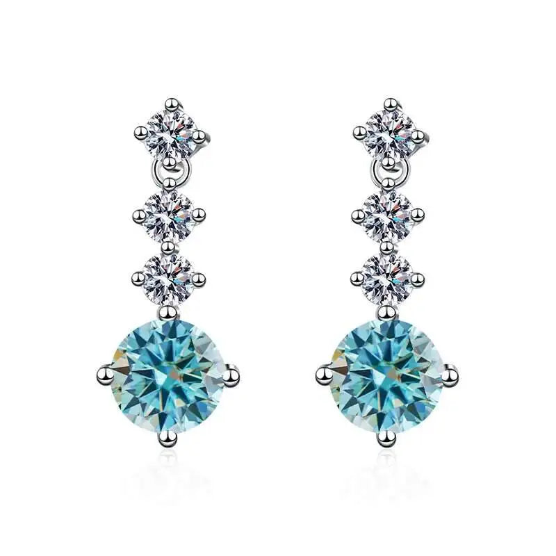 Moissanite Drop Earrings