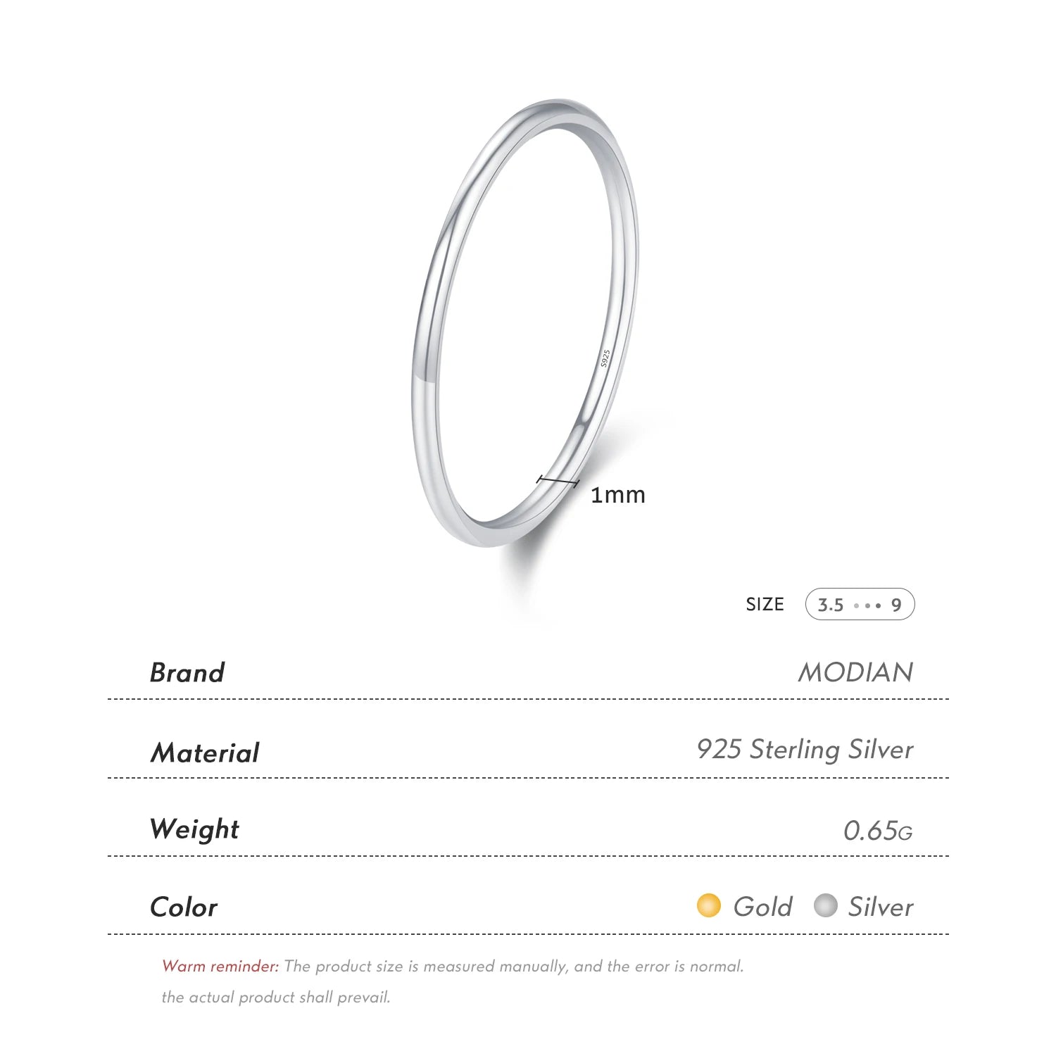 Minimal Stackable Ring