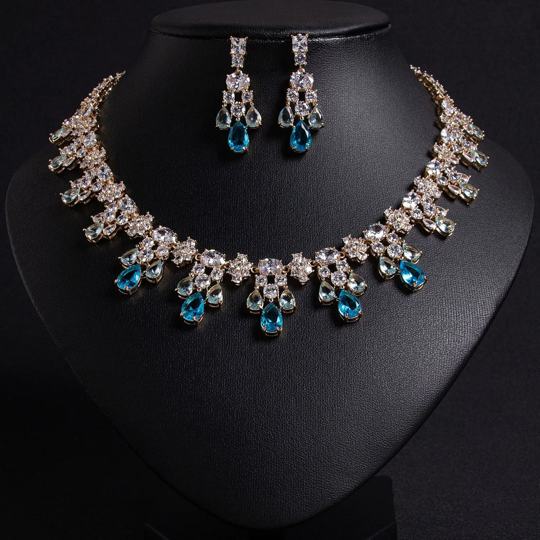 Yellow Crystal Jewelry Set