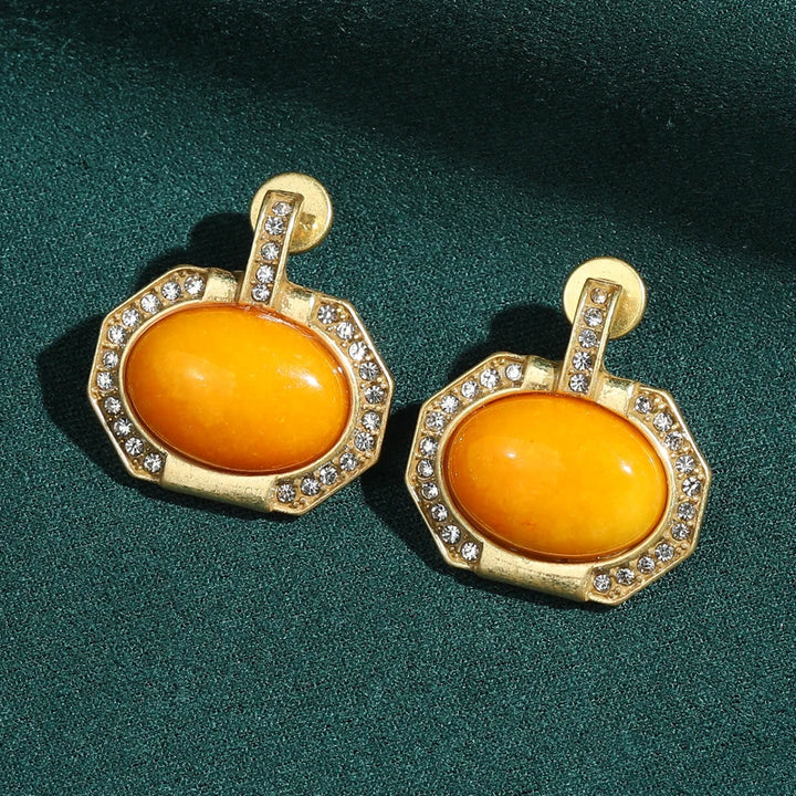 Yellow Stone Earrings