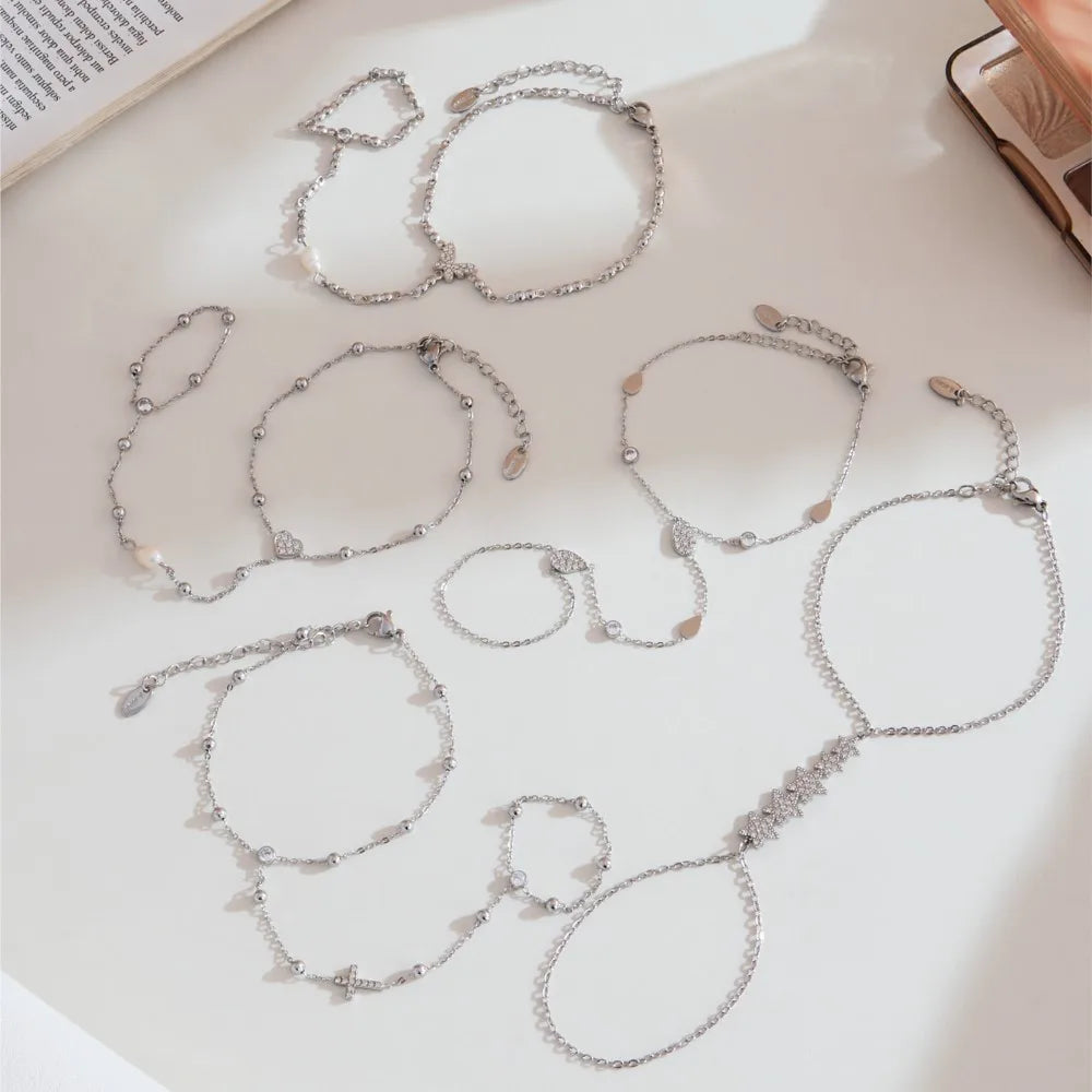 Gold Hand Chain Bracelet