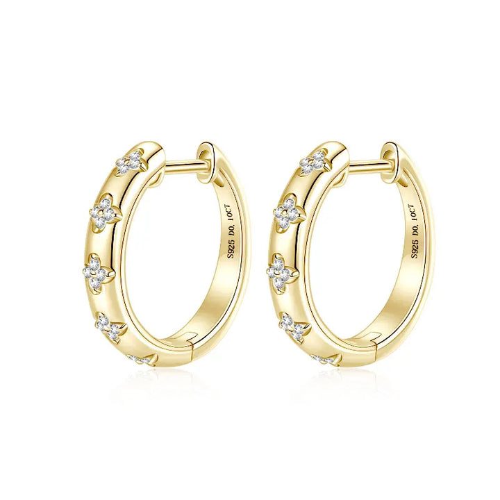 Clover Hoop Earrings