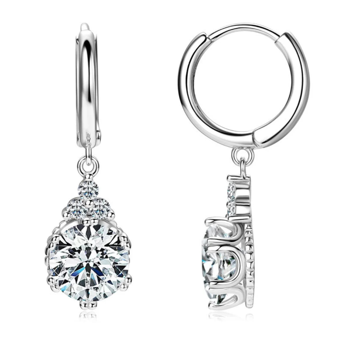Sparkling Moissanite Earrings
