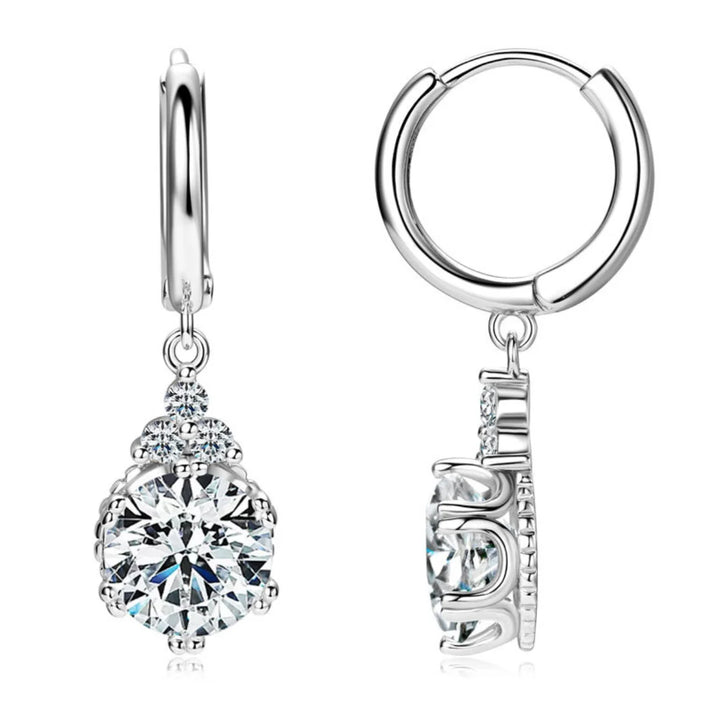 Sparkling Moissanite Earrings