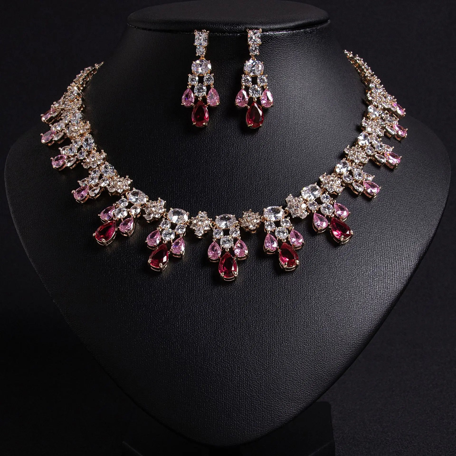 Yellow Crystal Jewelry Set