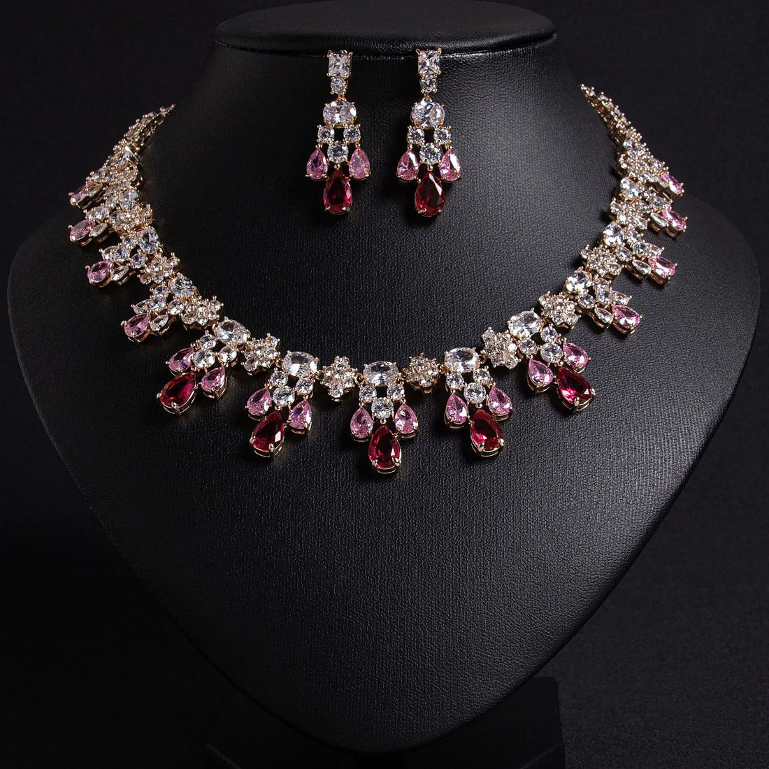 Yellow Crystal Jewelry Set