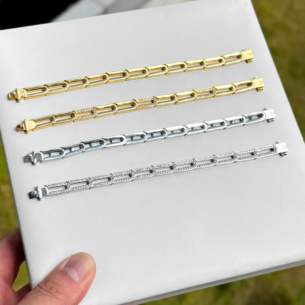 Geometric Paperclip Bracelet