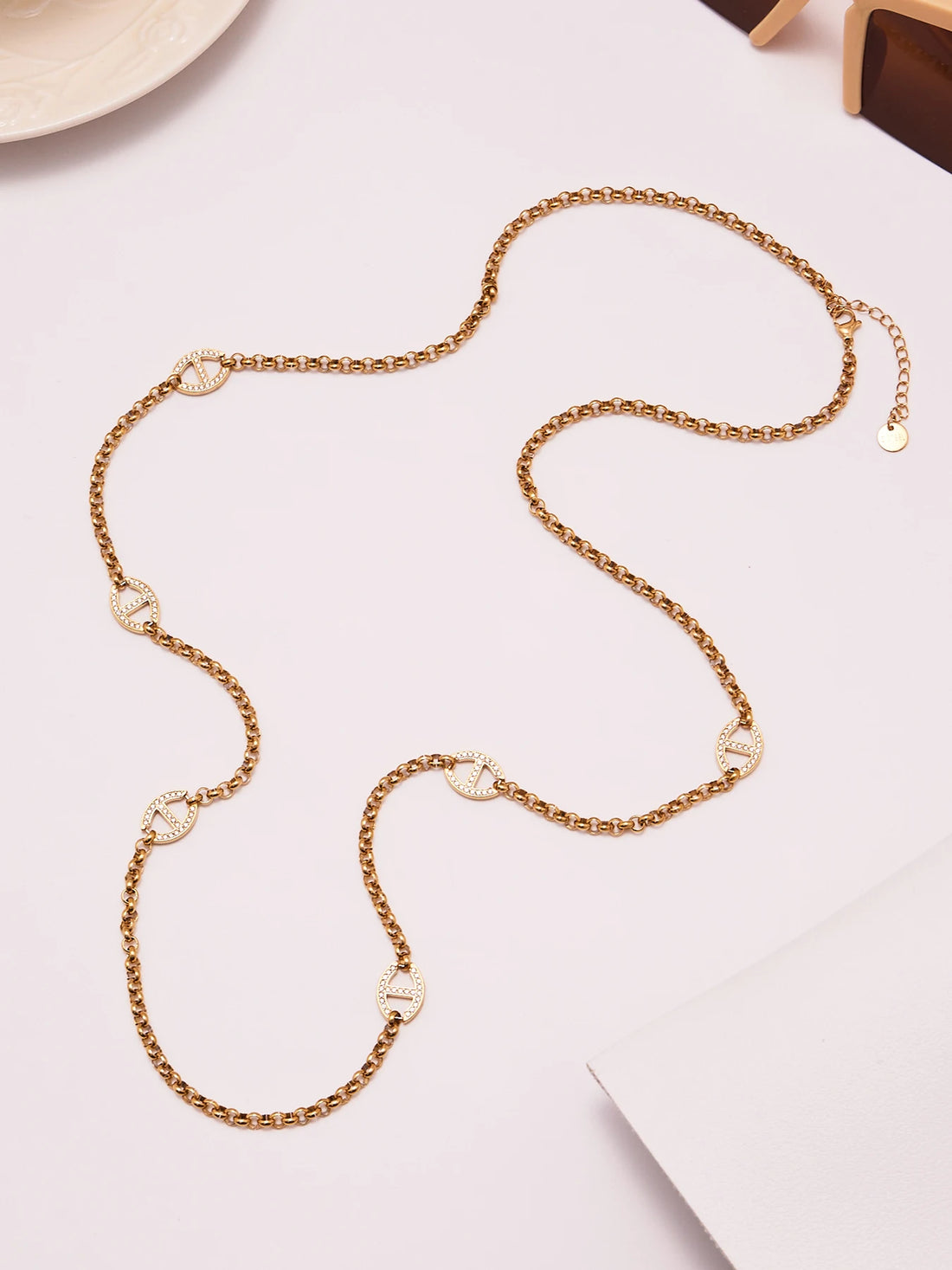 Zircon Chain Necklace