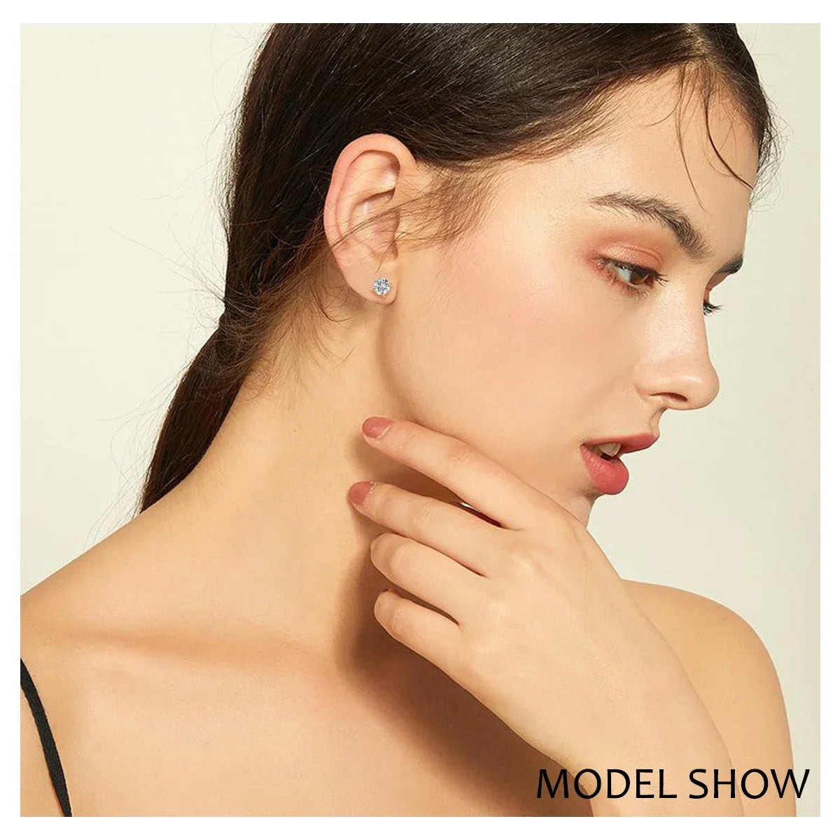 Gold Moissanite Earrings