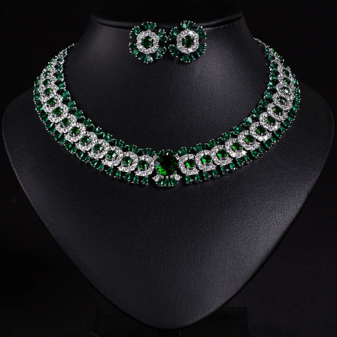 Floral Necklace Earring Set