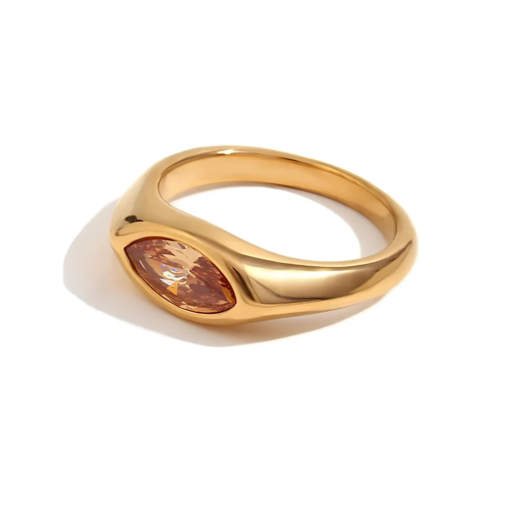 Titanium Marquise Ring