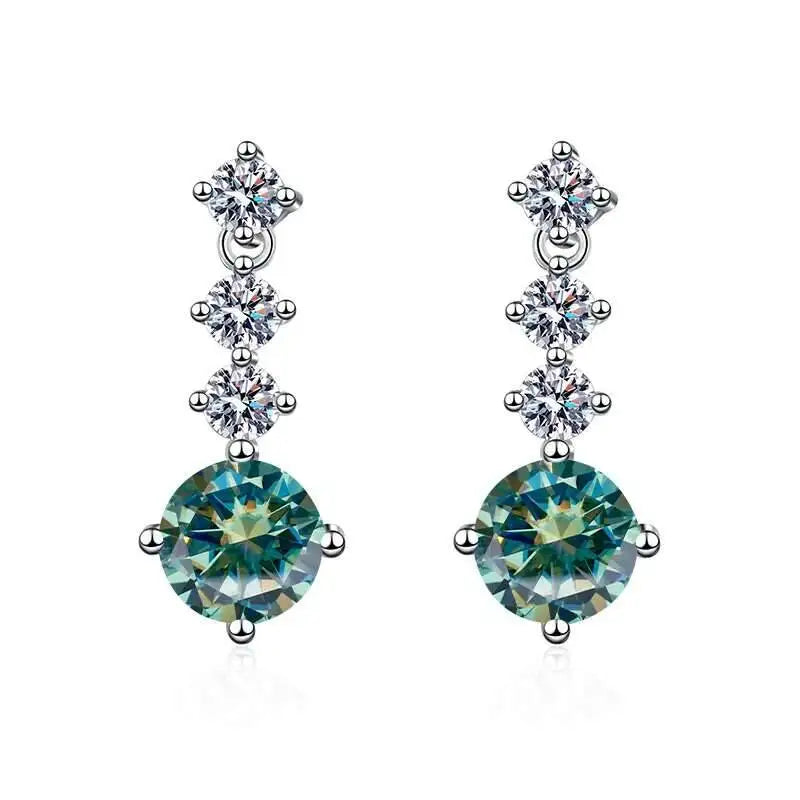 Moissanite Drop Earrings