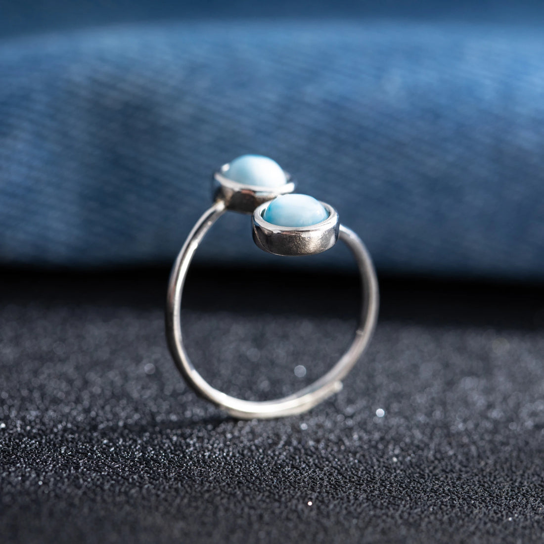 Larimar Cocktail Ring