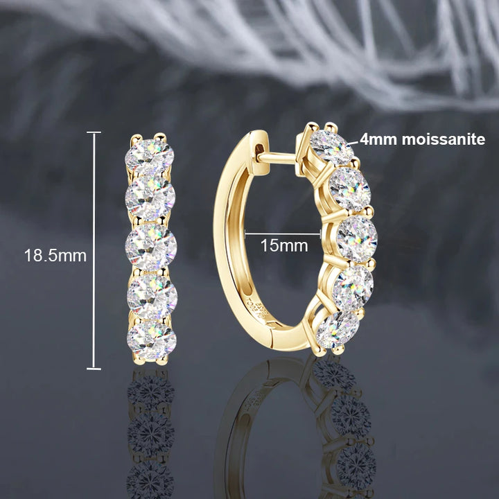 Moissanite Stud Earrings