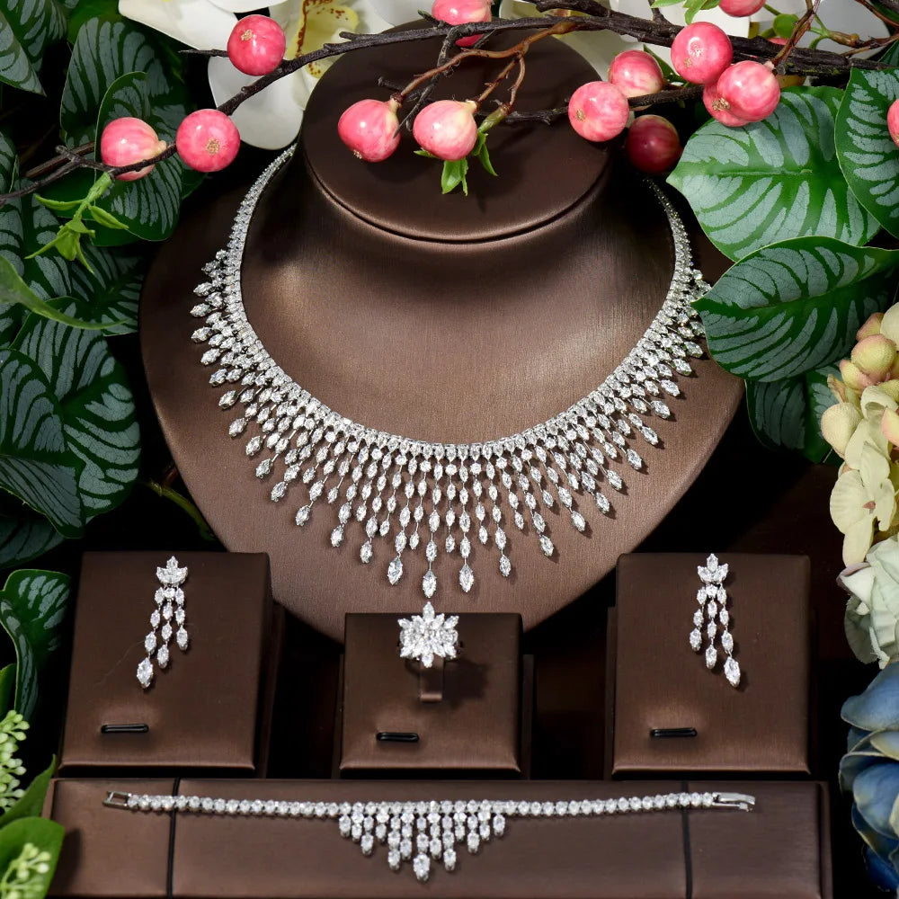 Bridal Tassel Necklace Set