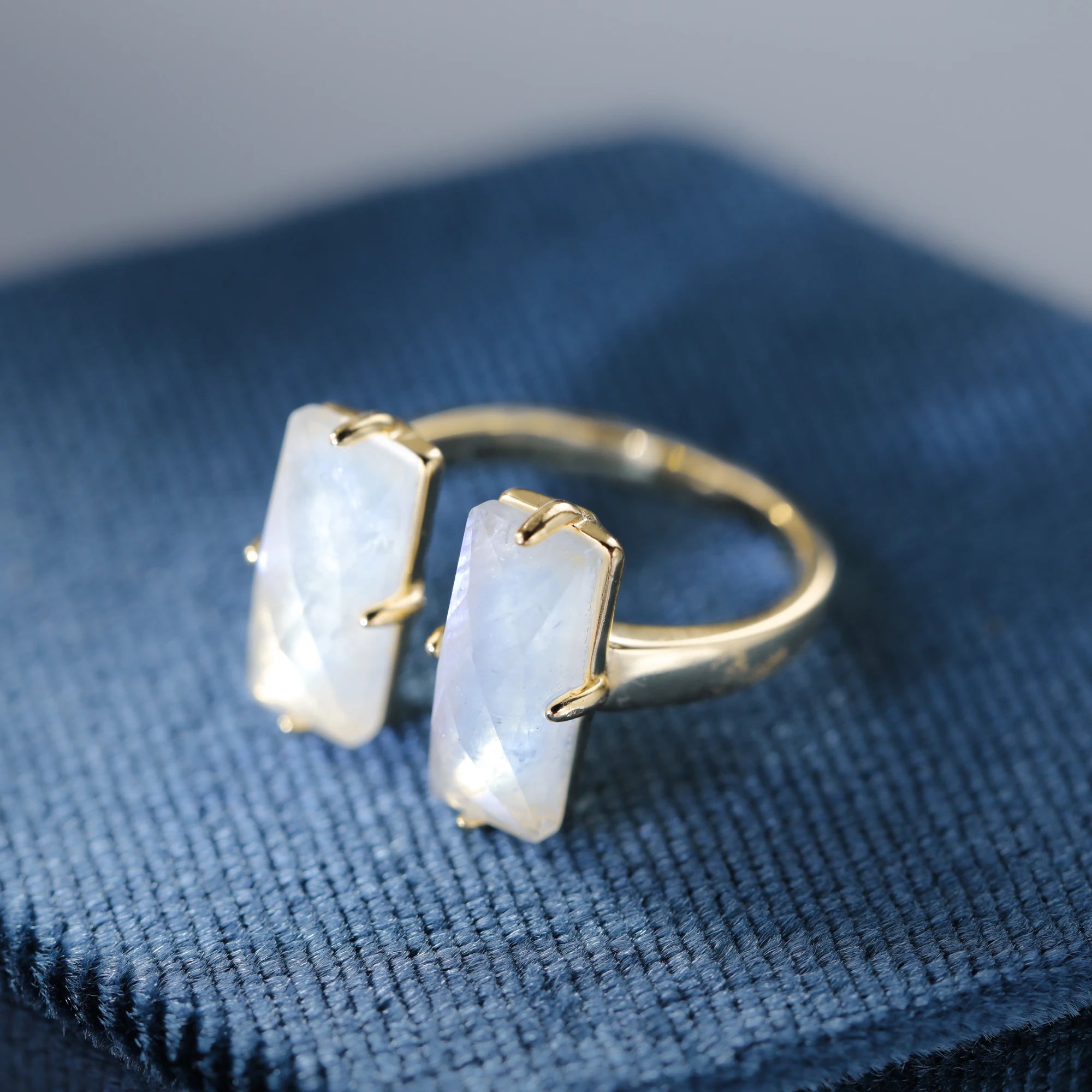 Moonstone Engagement Ring