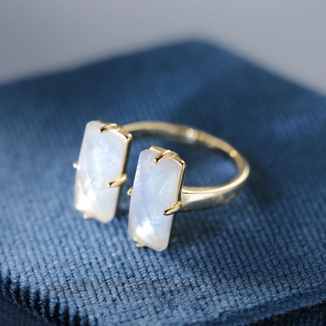 Moonstone Engagement Ring