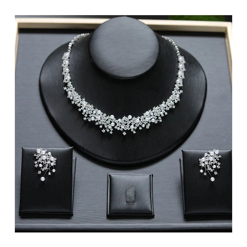 Pearl Cubic Zirconia Set