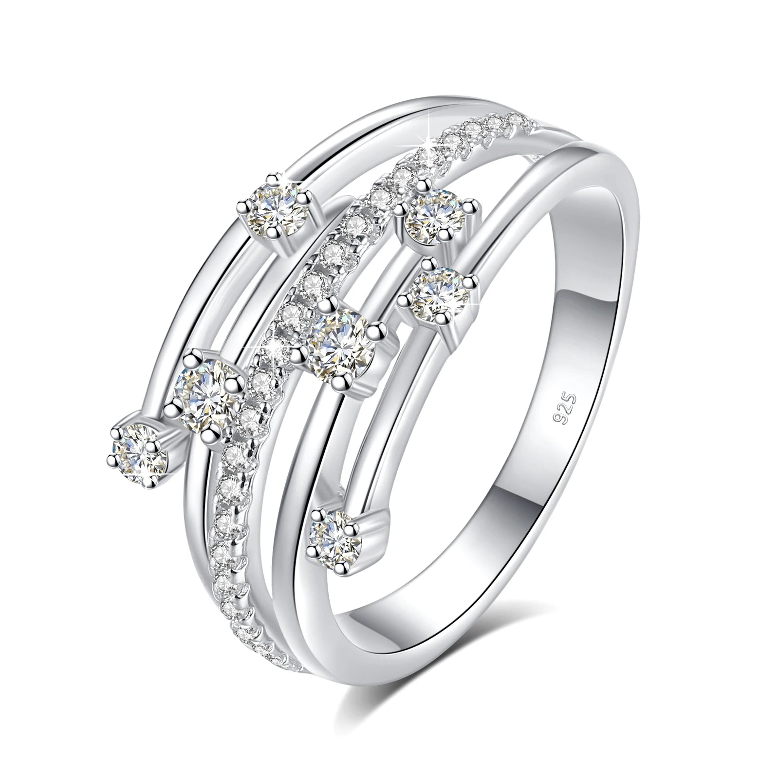 Moissanite Eternity Band