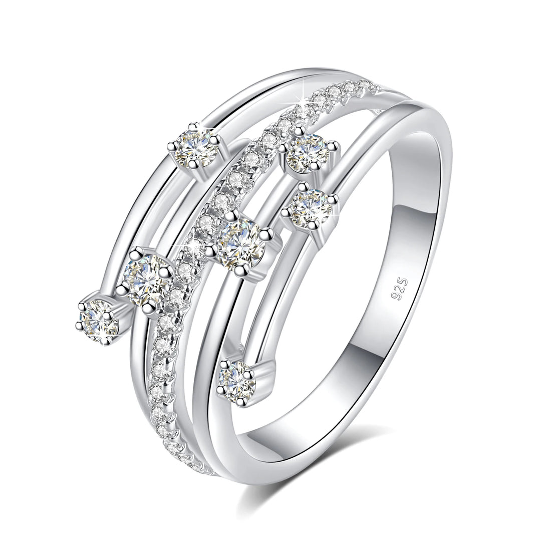 Moissanite Eternity Band