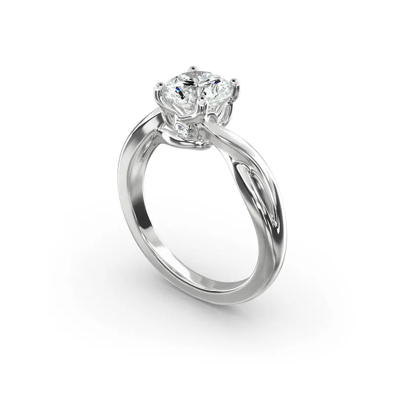 Twist Moissanite Ring