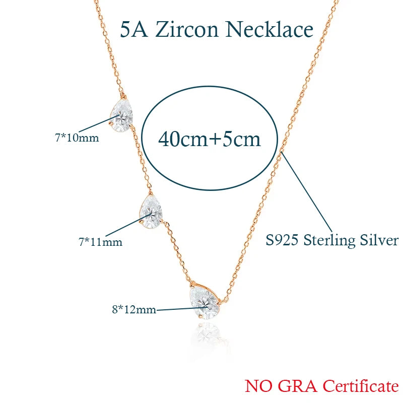 Three Stone Necklace