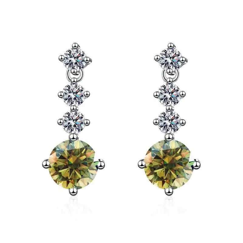 Moissanite Drop Earrings