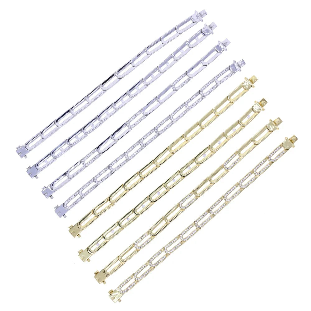 Geometric Paperclip Bracelet