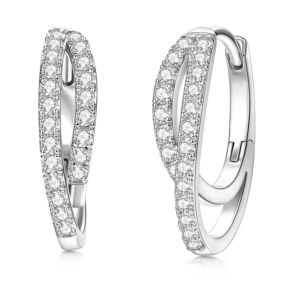 Halo Moissanite Earrings