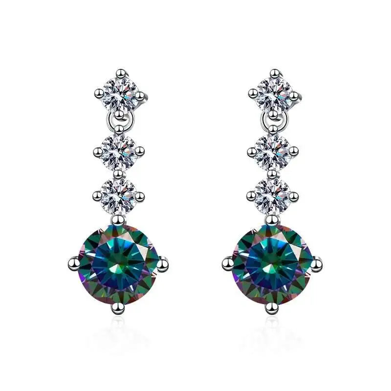 Moissanite Drop Earrings