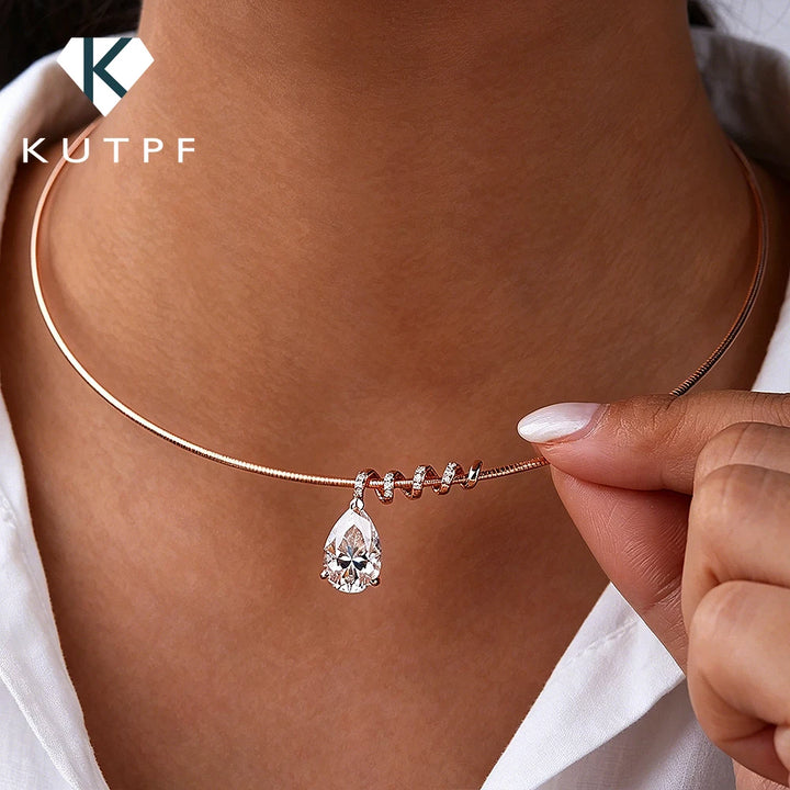 Waterdrop Snake Necklace