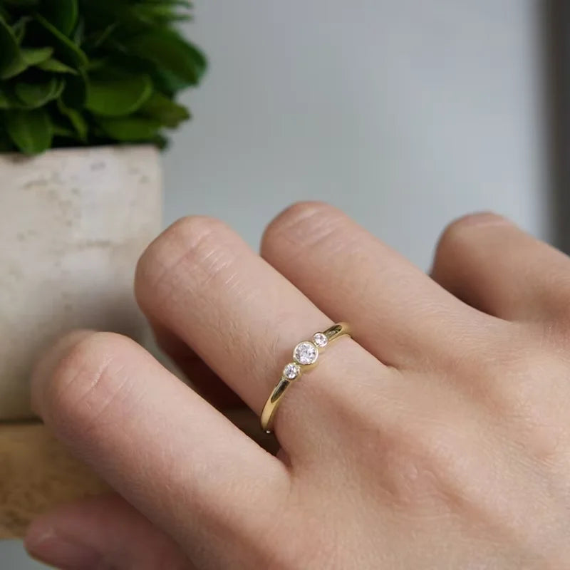Round Moissanite Ring