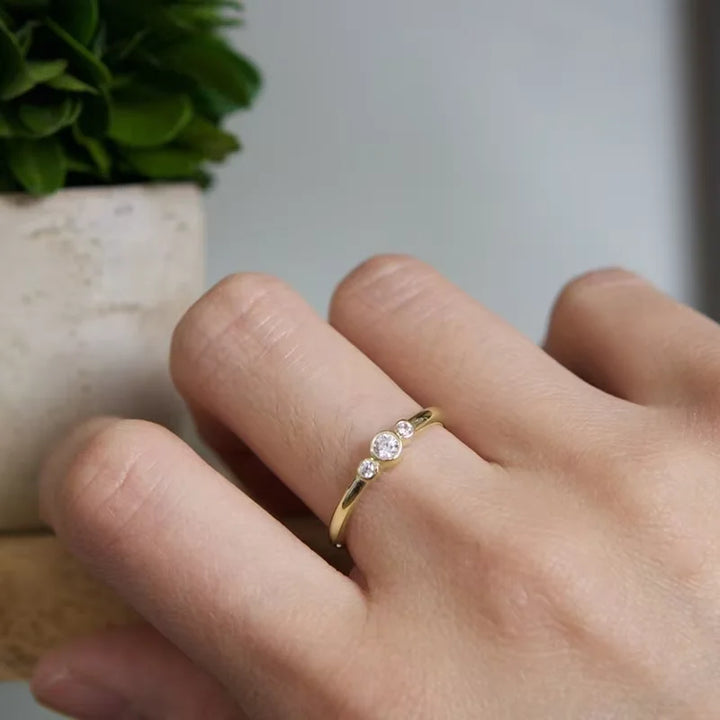 Round Moissanite Ring