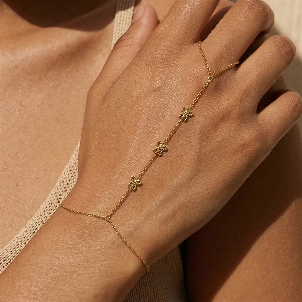 Sterling Hand Chain Bracelet