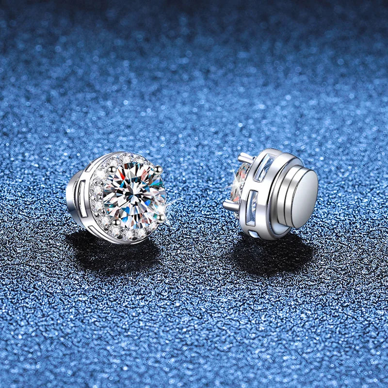Magnetic Moissanite Earrings