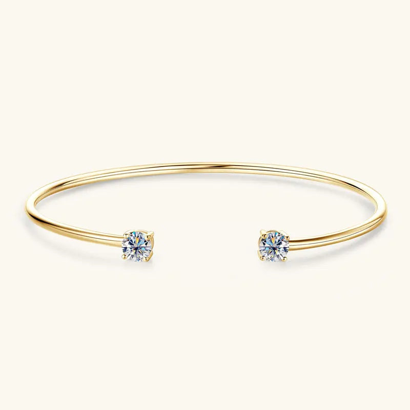 Moissanite Cuff Bracelet
